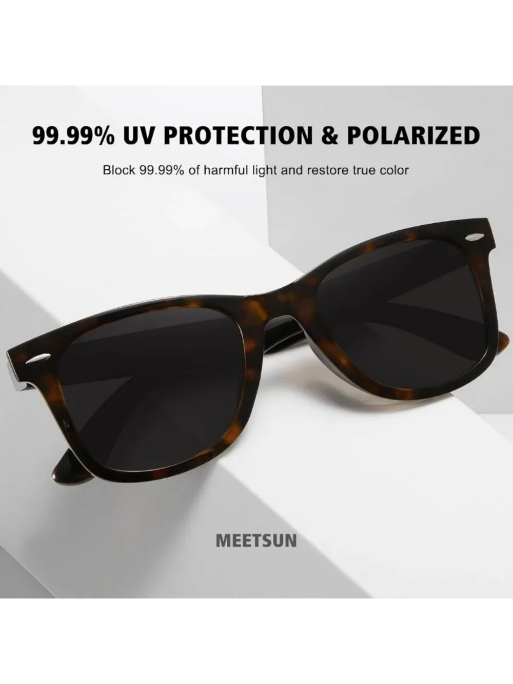 Trendy Retro Polarized Sunglasses for Women & Men - Classic Mirror Lens, UV
